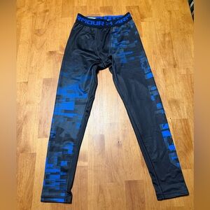 Under Armour Kids Black and Blue Leggings
